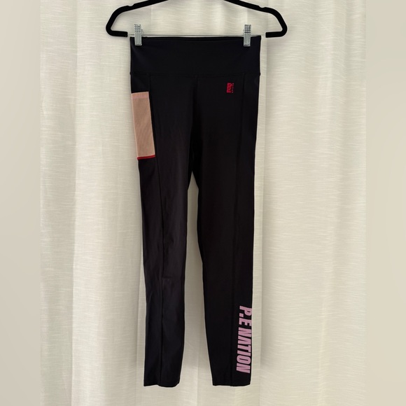 PE Nation Salto Legging Black High Rise Logo Activewear | Size M - Picture 7 of 16